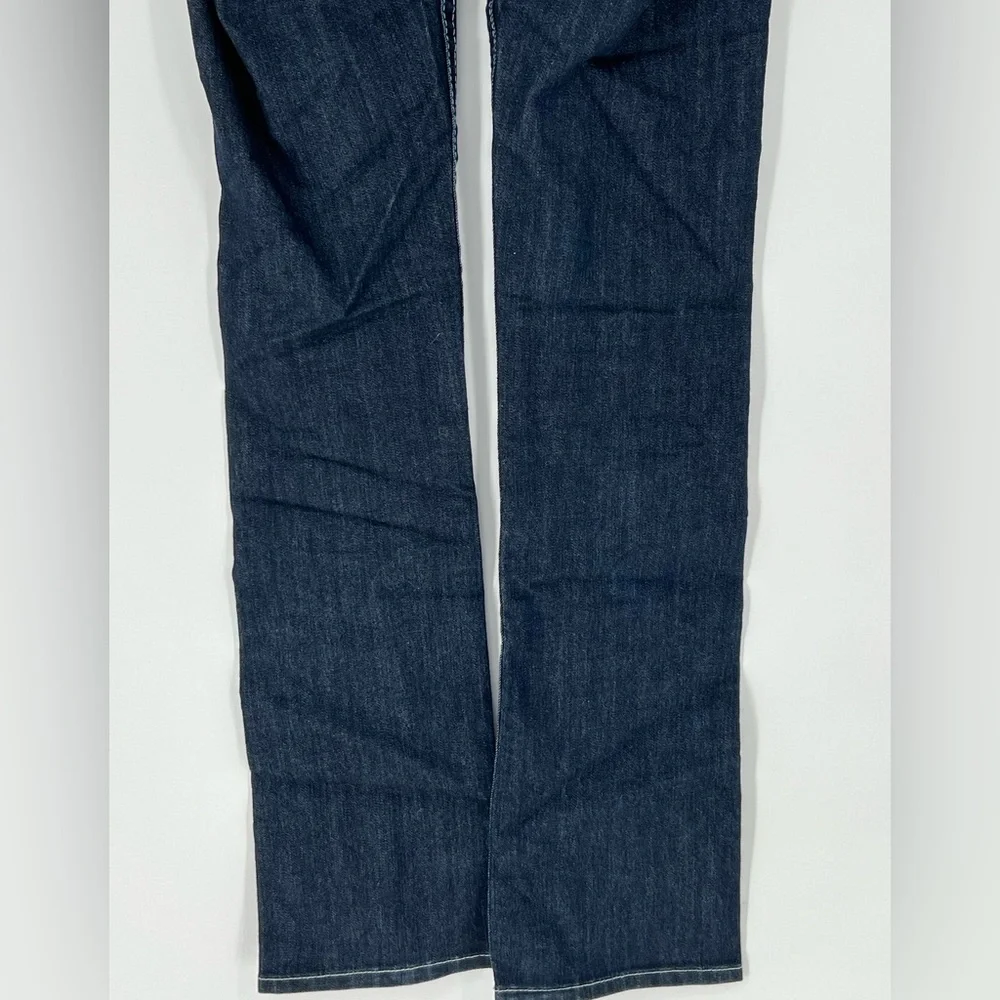 TRUE RELIGION NWOT‎ STRAIGHT LEG DARK BLUE JEANS COMFY STRETCH